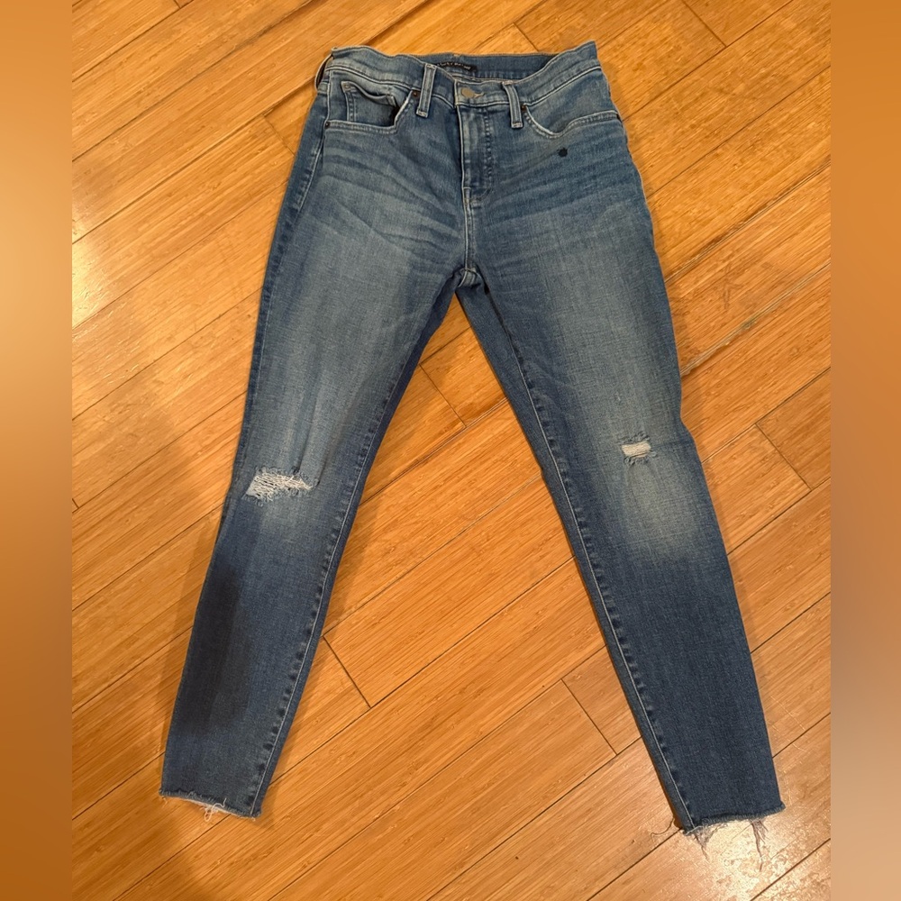 Lucky Brand Women's Blue Distressed Skinny Jeans
